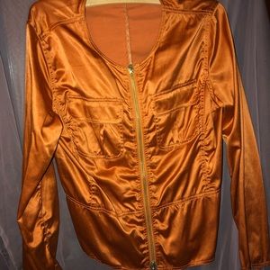 Satin Moto jacket